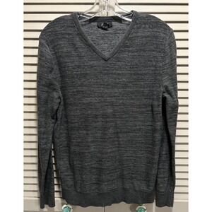 Alfani Mens Soft Knit Sweater‎ Crew Neck Size Small Gray Long Sleeve Regular Fit